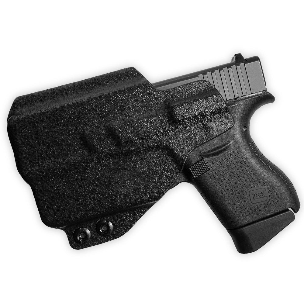Glock 43X MOS + TLR-6 IWB Tuckable Red Dot Ready w/ Integrated Claw Holster Black 2
