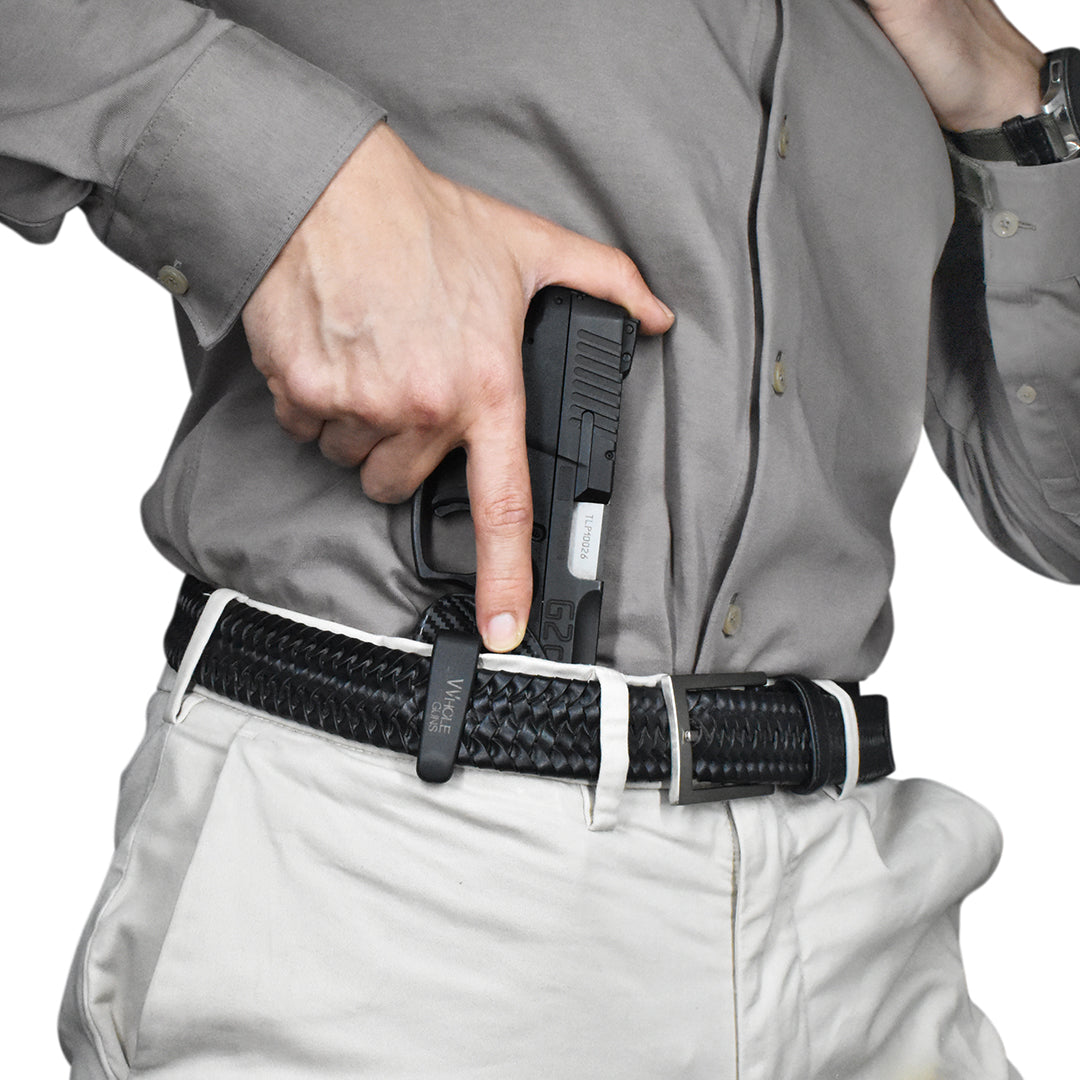 Gould & Goodrich G&G Black Ambidextrous Holster B892-2 - Leather, Fits Most Medium Pistols - View #2