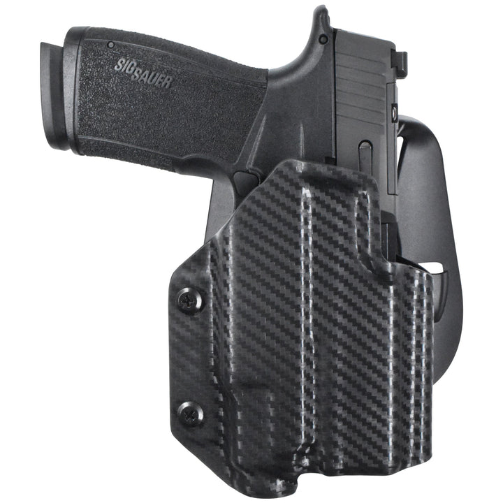 Sig P365 X Macro + TLR-7 Sub OWB Paddle Holster Carbon Fiber 2