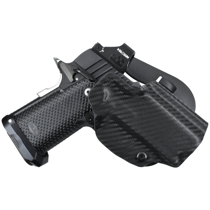 Bul Armory SAS II Ultralight 3.25'' OWB Paddle Holster Carbon Fiber 1