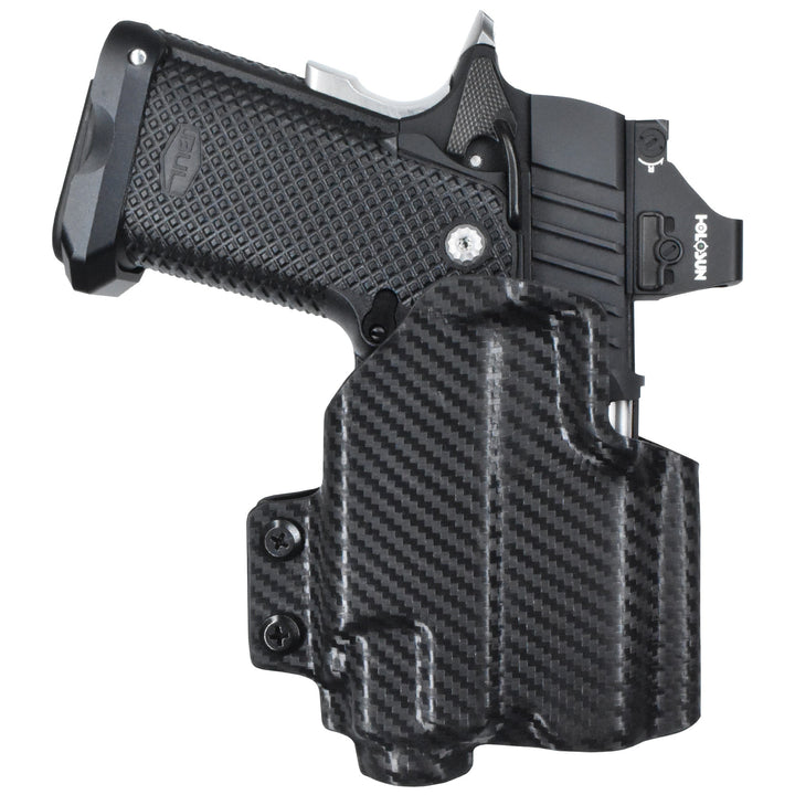 Bul Armory SAS II Ultralight 3.25'' w/ Streamlight TLR-8AG OWB Concealment/IDPA Holster  Carbon Fiber 3