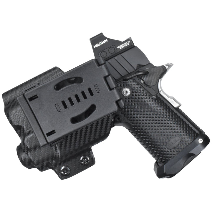 Bul Armory SAS II Ultralight 3.25'' w/ Streamlight TLR-8AG OWB Concealment/IDPA Holster  Carbon Fiber 2