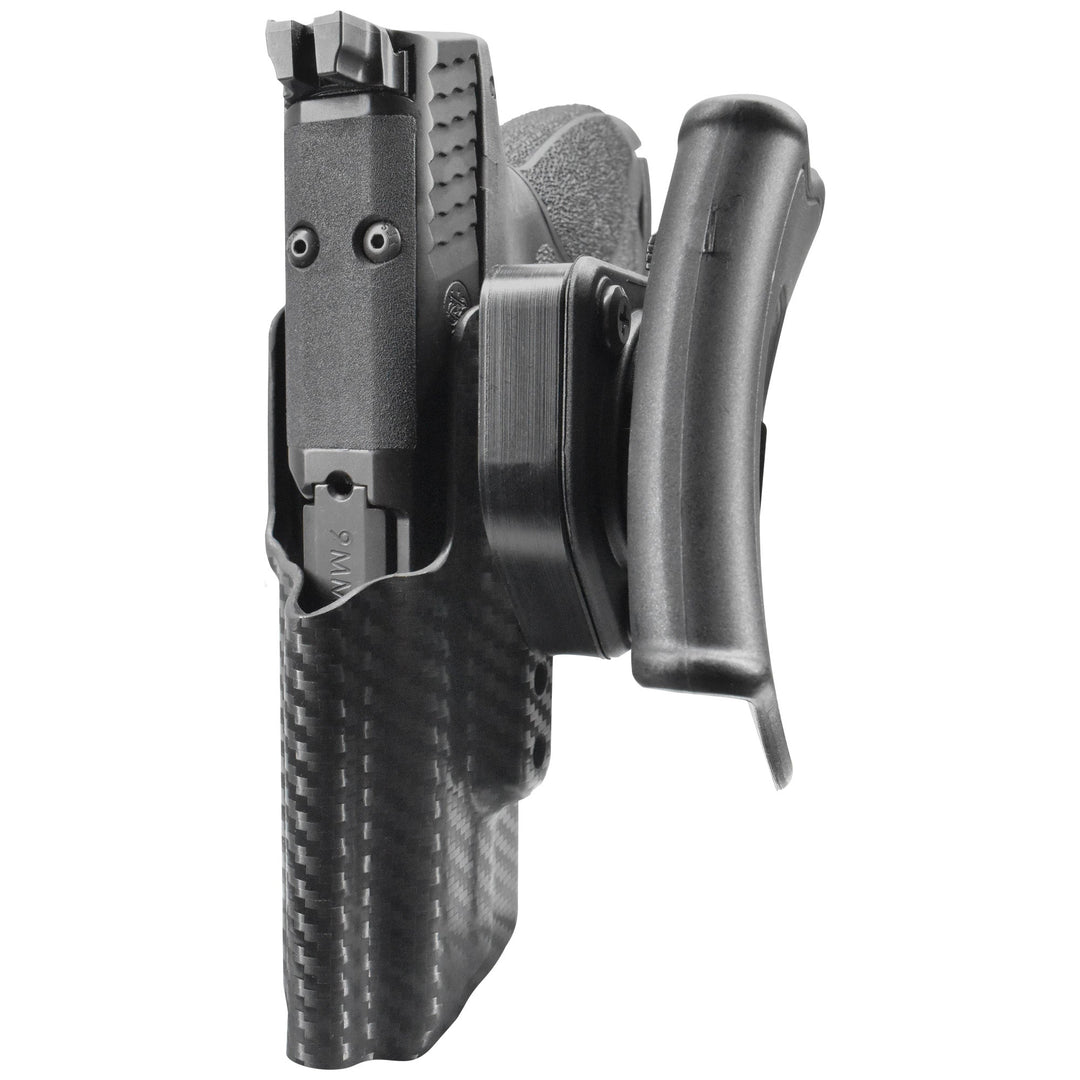 Smith & Wesson M&P9 Sub Compact OWB Quick detach Paddle Holster Carbon Fiber 4