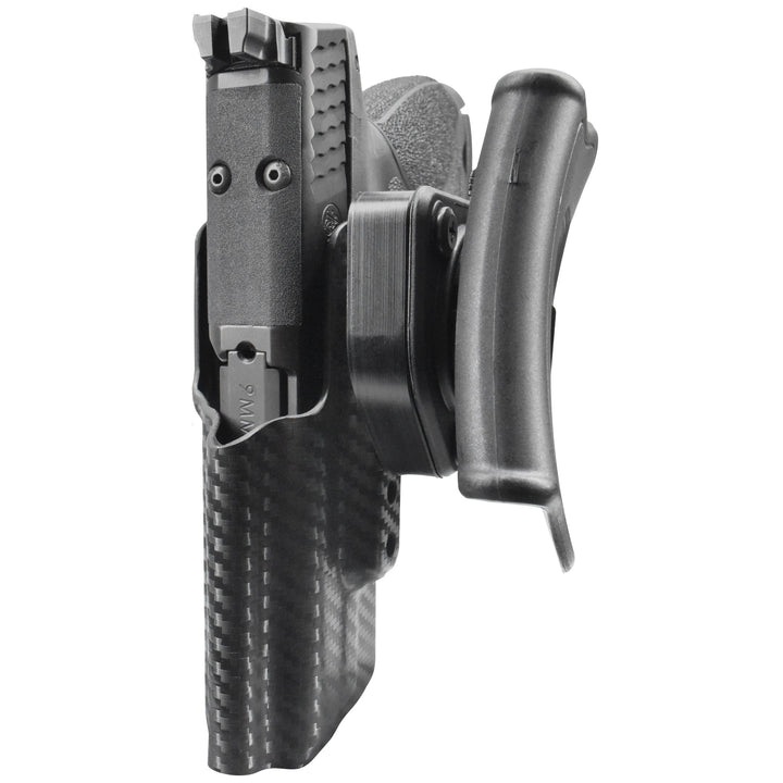 Smith & Wesson M&P9 Sub Compact OWB Quick detach Paddle Holster Carbon Fiber 4