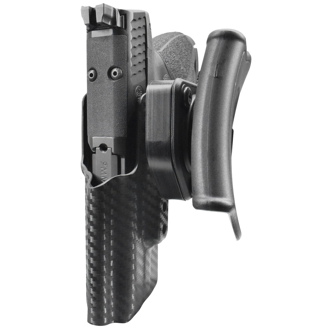 Smith & Wesson M&P9 Sub Compact OWB Quick detach Paddle Holster Carbon Fiber 6
