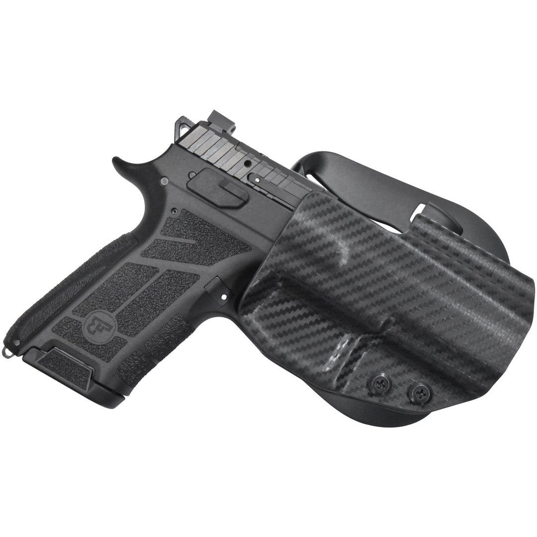 CZ P-09 C Nocturne OWB Paddle Holster Carbon Fiber 1