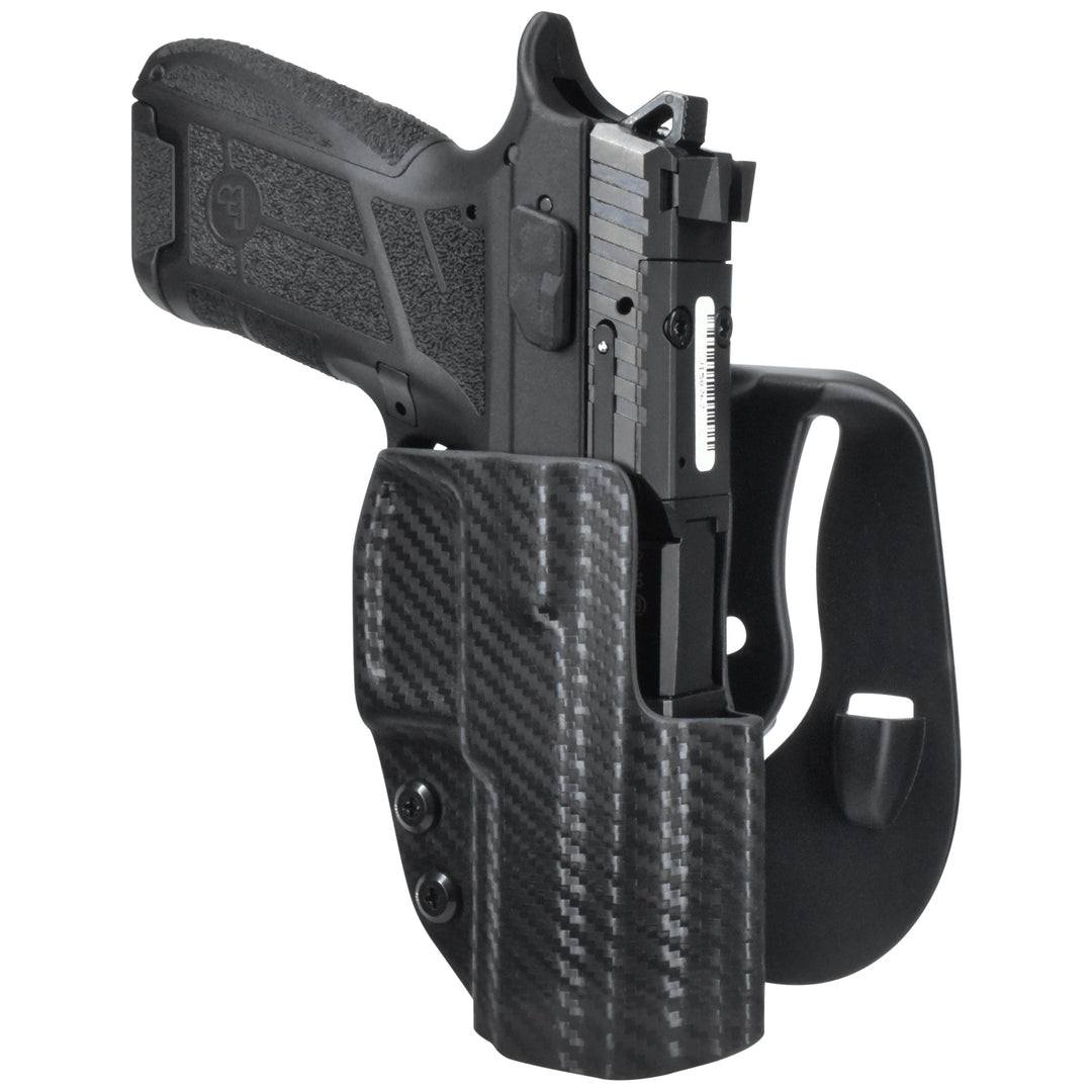 CZ P-09 C Nocturne OWB Paddle Holster Carbon Fiber 2