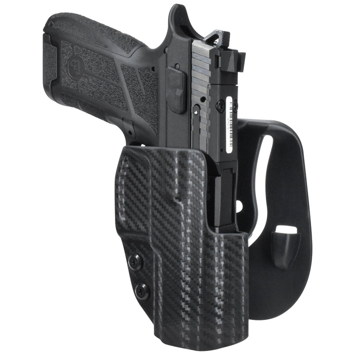 CZ P-09 C Nocturne OWB Paddle Holster Carbon Fiber 2
