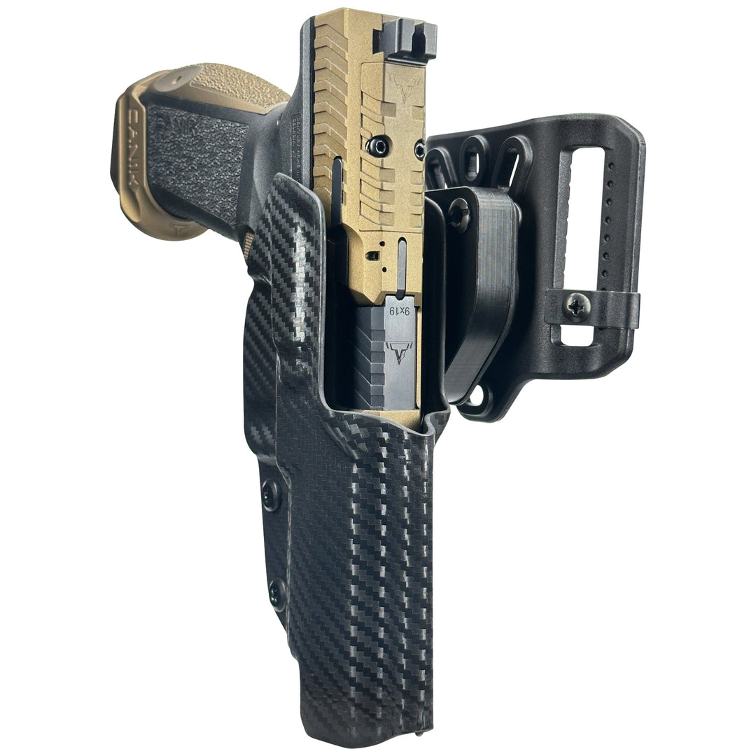 Canik TTI Combat OWB Quick detach Belt Loop Holster Carbon Fiber 7