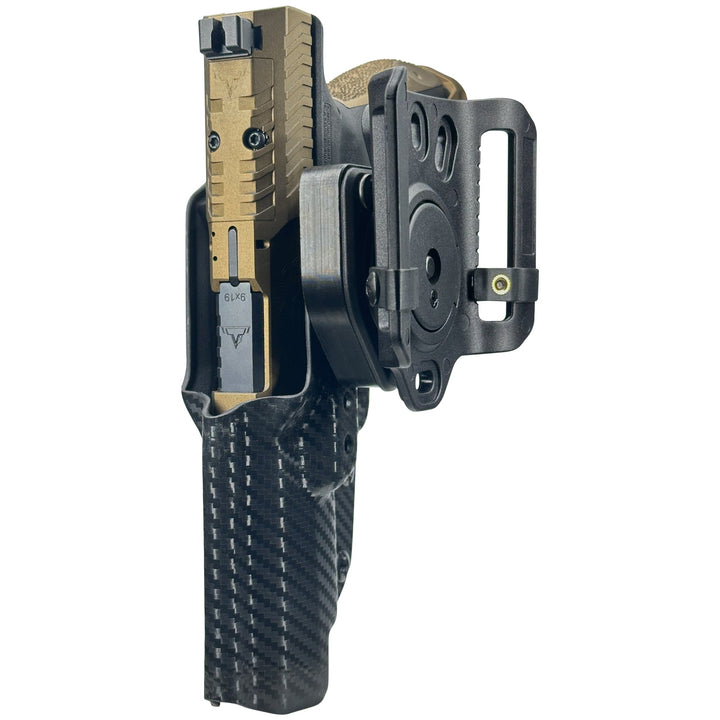 Canik TTI Combat OWB Quick detach Belt Loop Holster Carbon Fiber 8