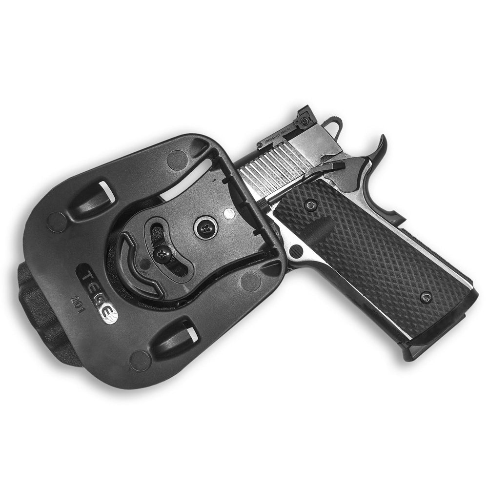 1911 4.25" OWB Paddle Holster  Black 2