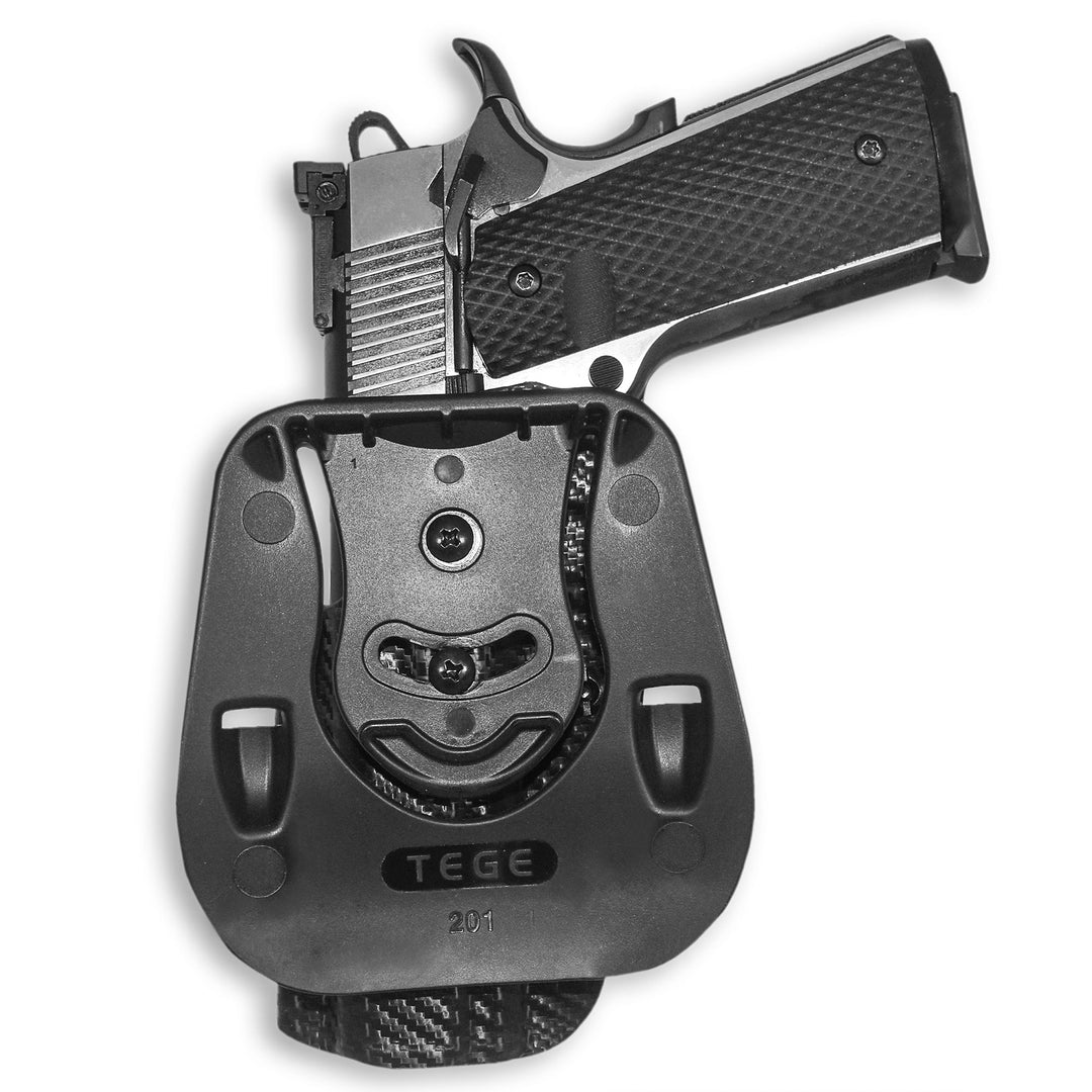 1911 4.25" OWB Paddle Holster Carbon Fiber 4