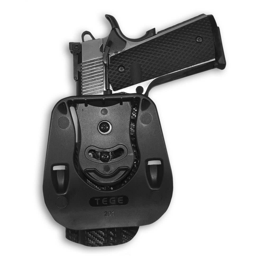 1911 5" OWB Paddle Holster Carbon Fiber 4