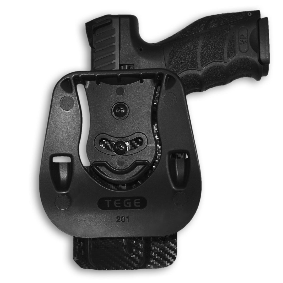 H&K VP9 OWB Paddle Holster Carbon Fiber 4