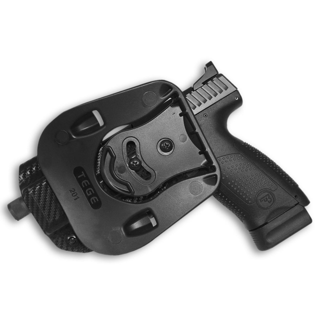 CZ P-10 C OWB Paddle Holster  Carbon Fiber 2