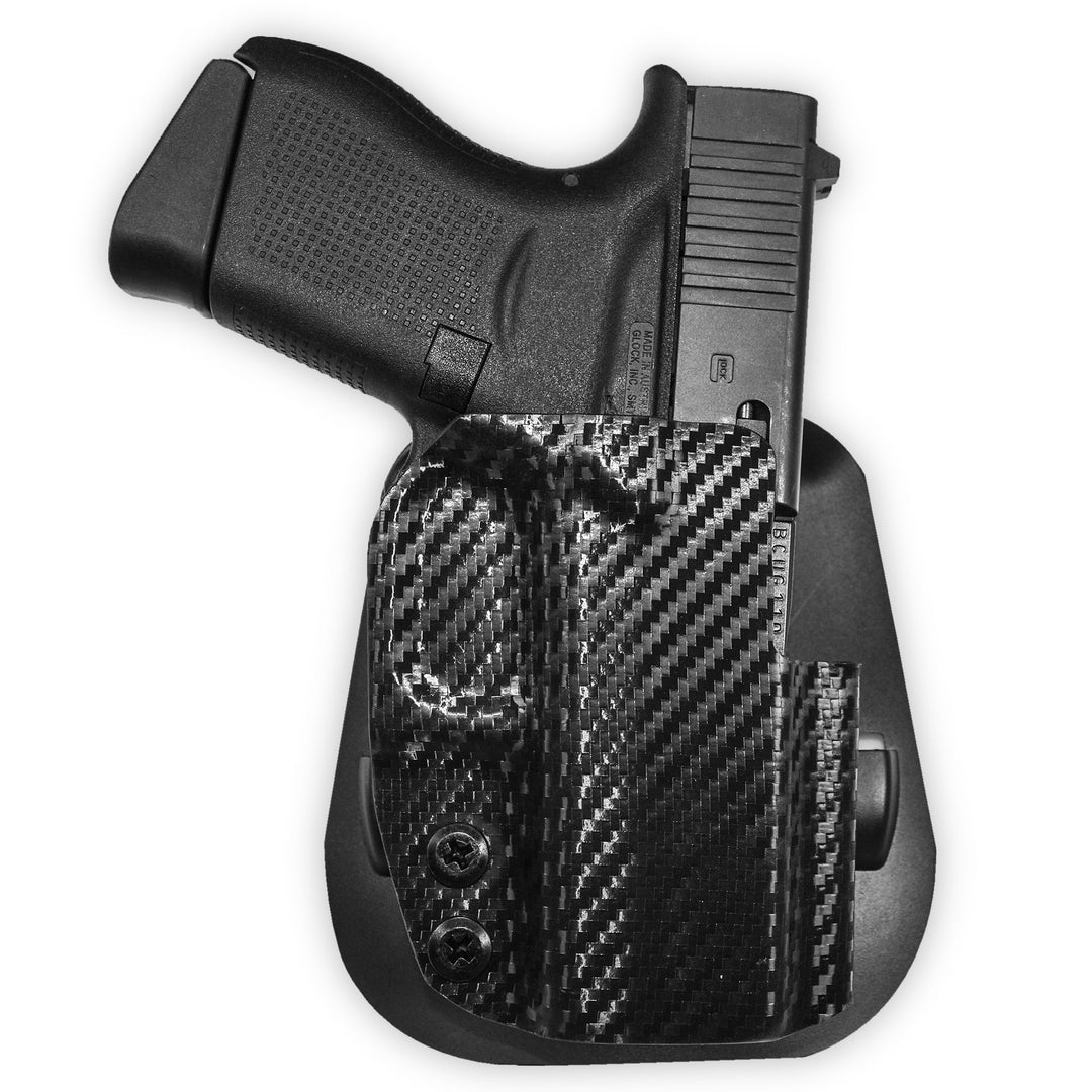 Glock 43 OWB Paddle Holster Carbon Fiber 3