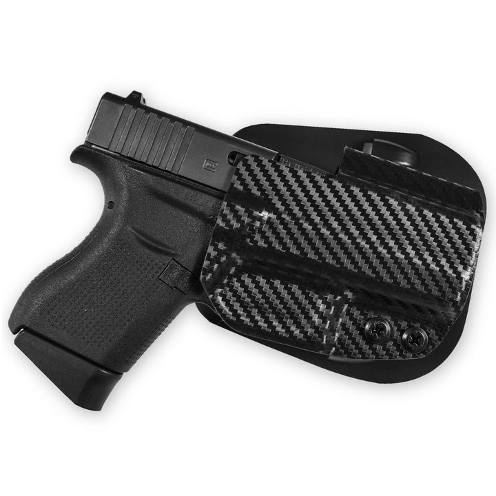 Glock 43 OWB Paddle Holster Carbon Fiber 2