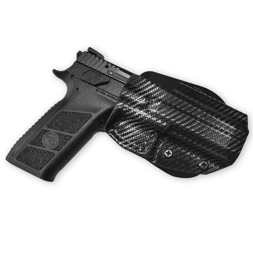 CZ P-09  OWB Paddle Holster Carbon Fiber 1