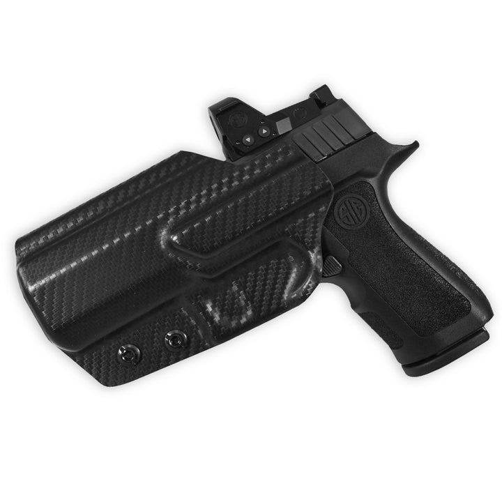 Sig Sauer P320 Compact/ X-Carry IWB Tuckable Red Dot Ready w/ Integrated Claw Holster Carbon Fiber 2
