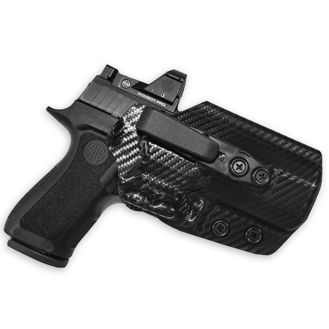 Sig Sauer P320 Compact/ X-Carry IWB Tuckable Red Dot Ready w/ Integrated Claw Holster Carbon Fiber 1