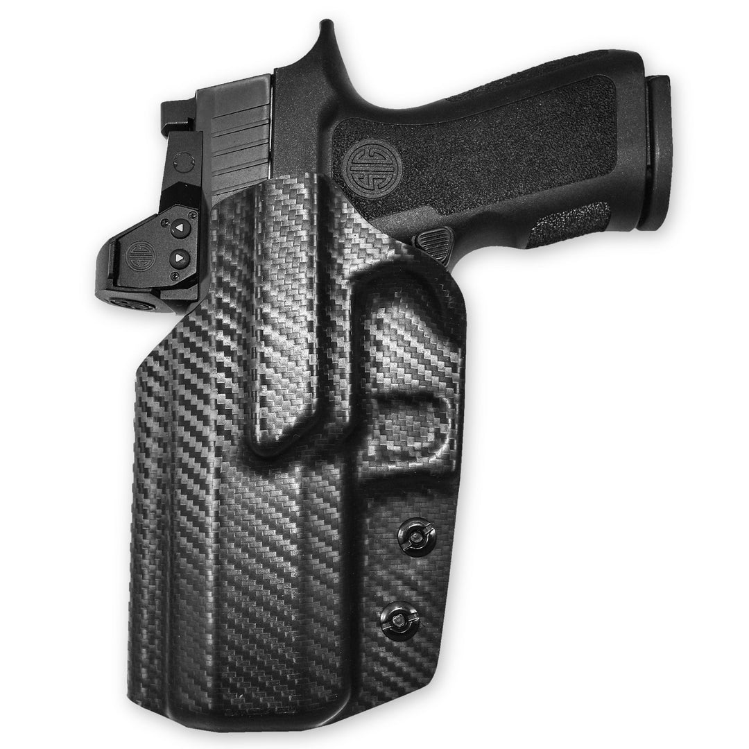 Sig Sauer P320 Compact/ X-Carry IWB Tuckable Red Dot Ready w/ Integrated Claw Holster Carbon Fiber 4