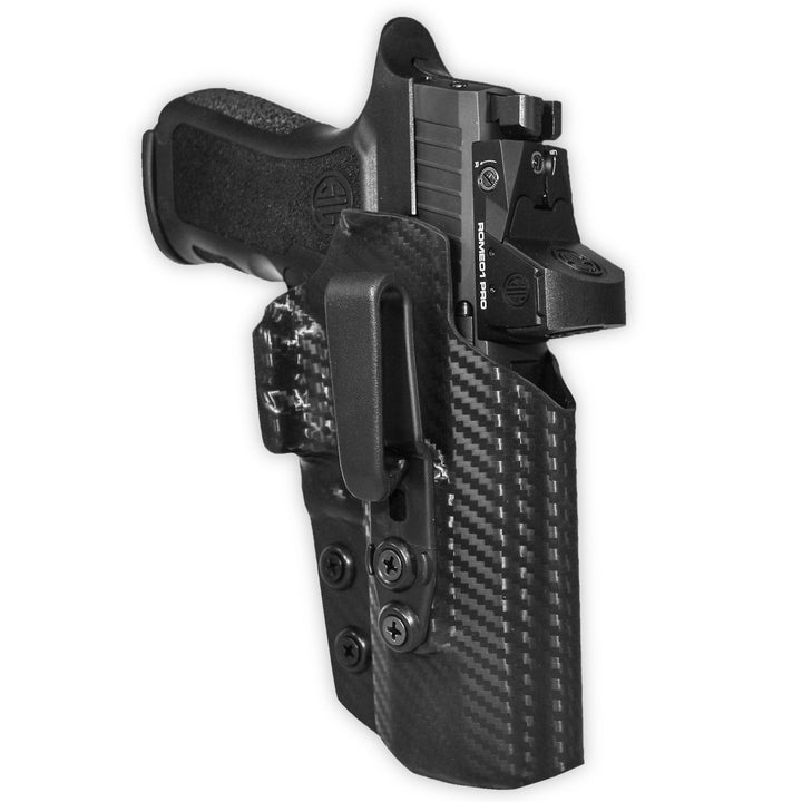 Sig Sauer P320 Compact/ X-Carry IWB Tuckable Red Dot Ready w/ Integrated Claw Holster Carbon Fiber 5