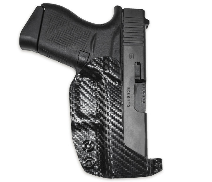 Glock 43 IWB Extra Low Profile Thong Ambidextrous Holster Carbon Fiber 2