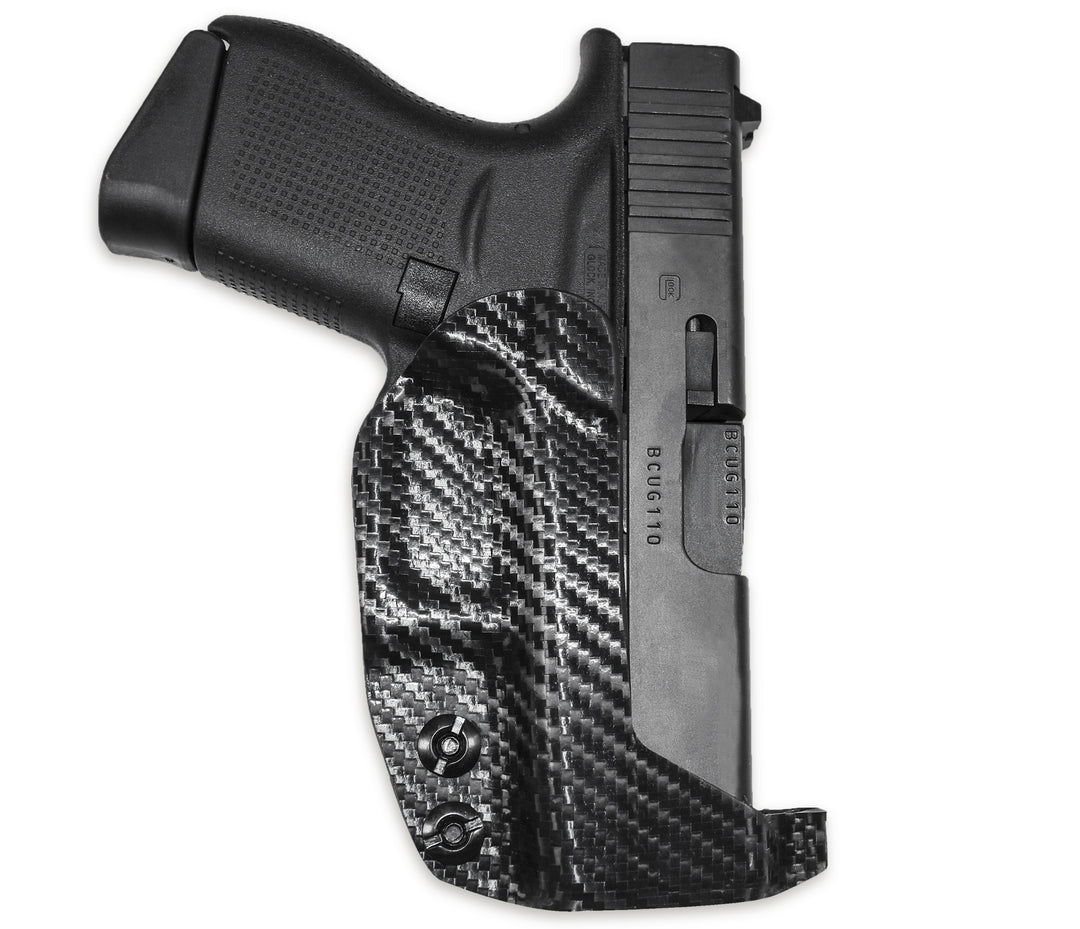 Glock 43 IWB Extra Low Profile Thong Ambidextrous Holster Carbon Fiber 2