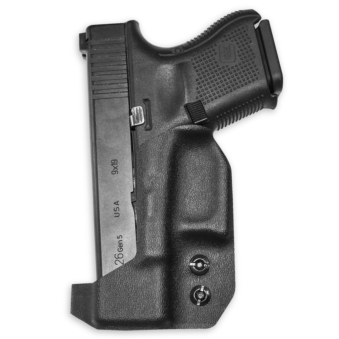 Glock 26 27 33 IWB Extra Low Profile Thong Ambidextrous Holster Black 3