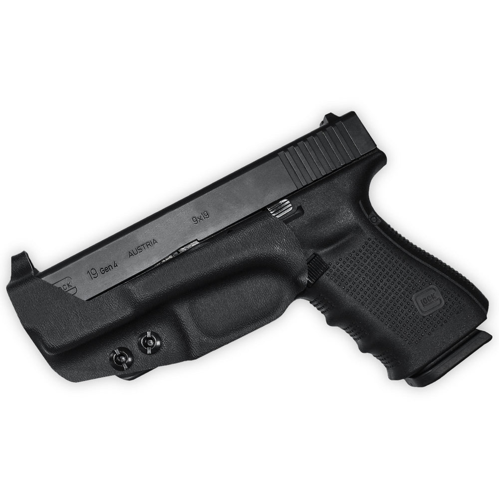 Glock 19 19X 23 32 45 IWB Extra Low Profile Thong Ambidextrous Holster Black 2