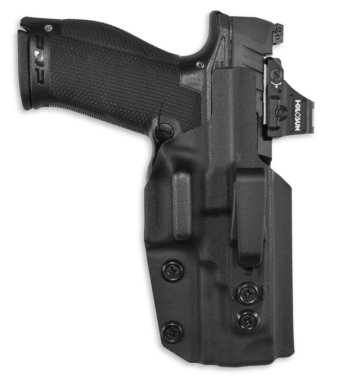 WALTHER PDP COMPACT/4"/4.5" IWB Tuckable Red Dot Ready w/ Integrated Claw Holster Black 3