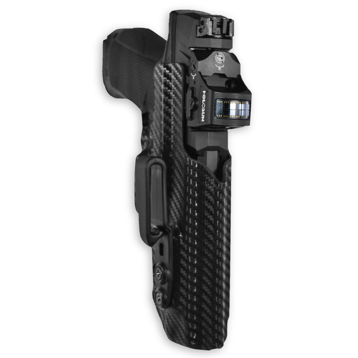 WALTHER PDP COMPACT/4"/4.5" IWB Tuckable Red Dot Ready w/ Integrated Claw Holster Carbon Fiber 5