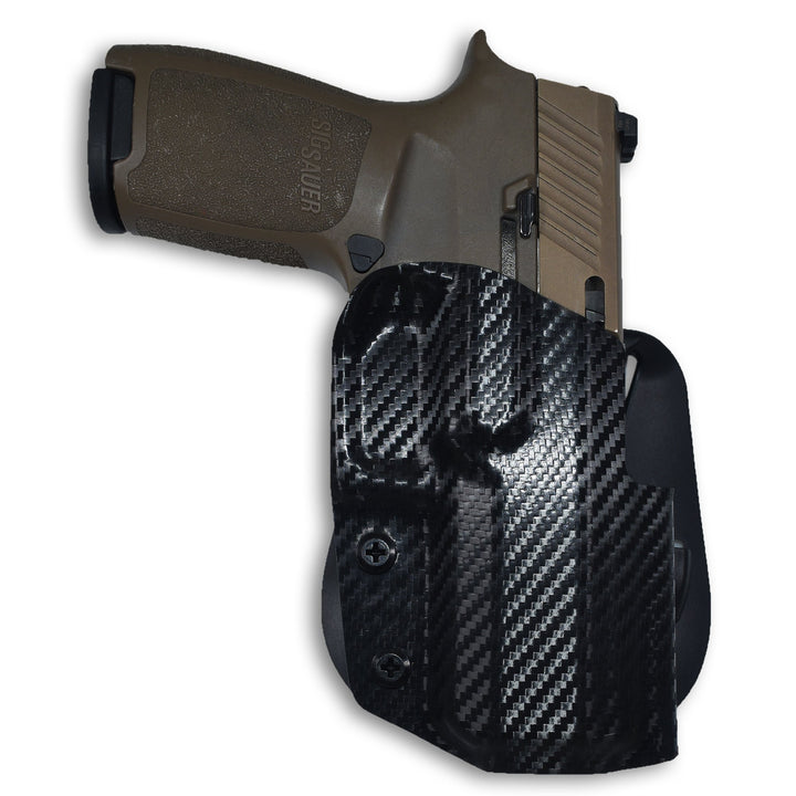 Sig P320 Compact/X-Carry OWB Paddle Holster Carbon Fiber 2