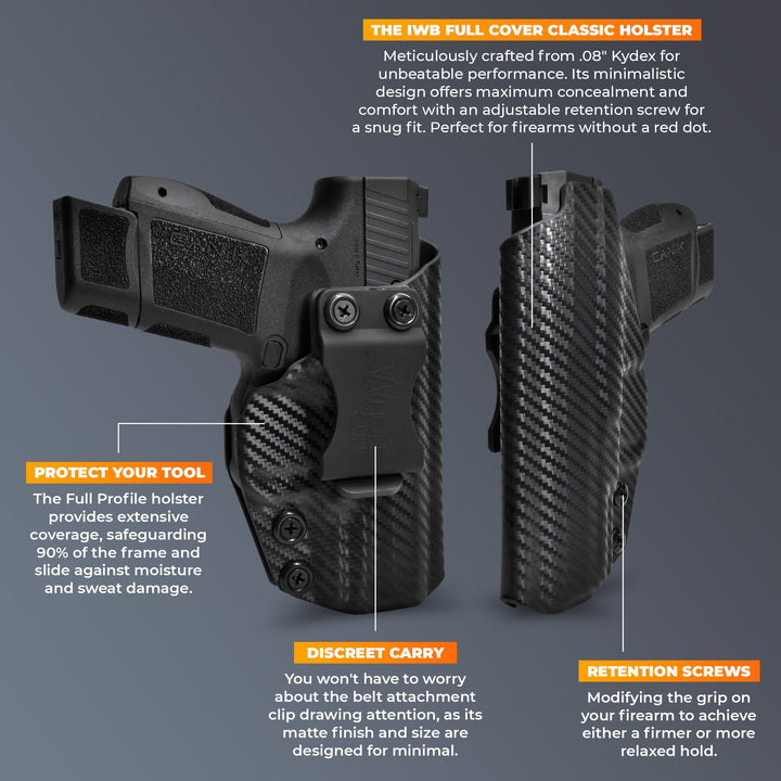 Arex Delta M (Gen2) IWB Full Cover Classic Holster Highlights 3