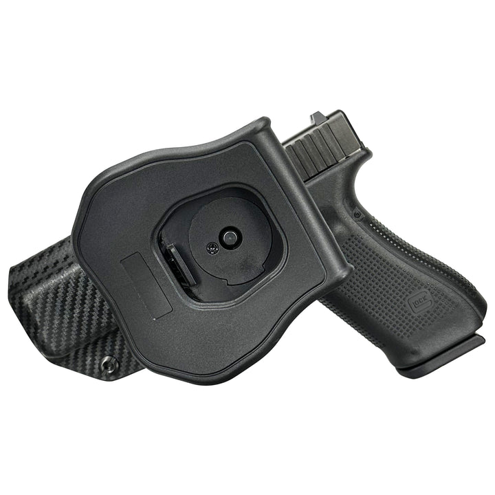 Glock 17 22 44 45 OWB Quick detach Paddle Holster CarbonFiber 2