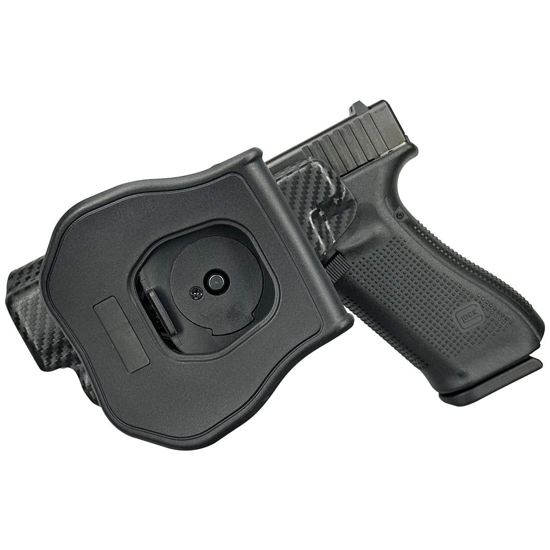 Glock 17 22 44 45 + TLR-7/8 OWB Quick Detach IDPA Holster CarbonFiber 2