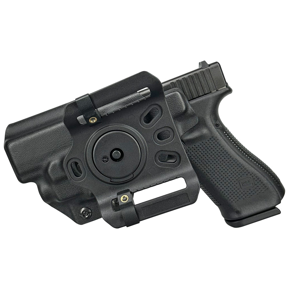 Glock 17 22 44 45 + TLR-7/8 OWB Quick detach Belt Loop Holster Black 2