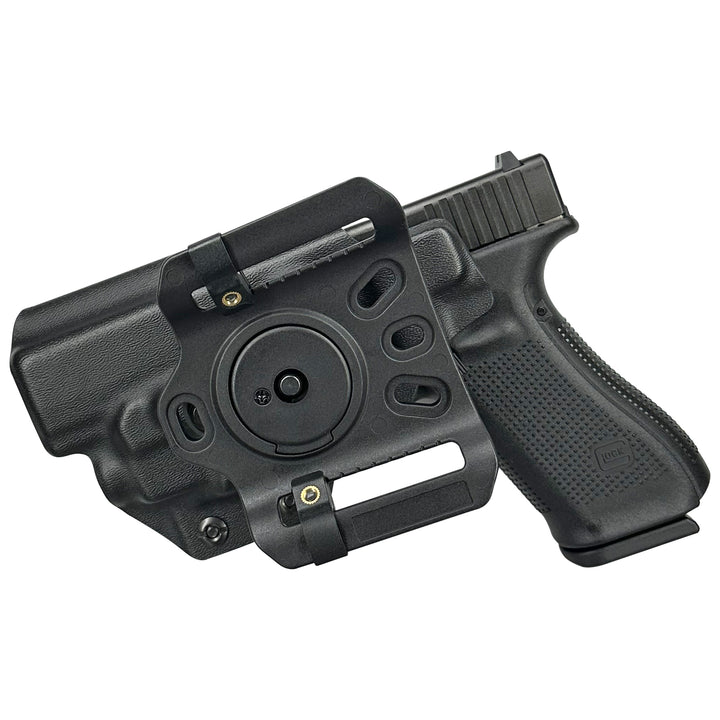 Glock 17 22 44 45 + TLR-7/8 OWB Quick detach Belt Loop Holster Black 2