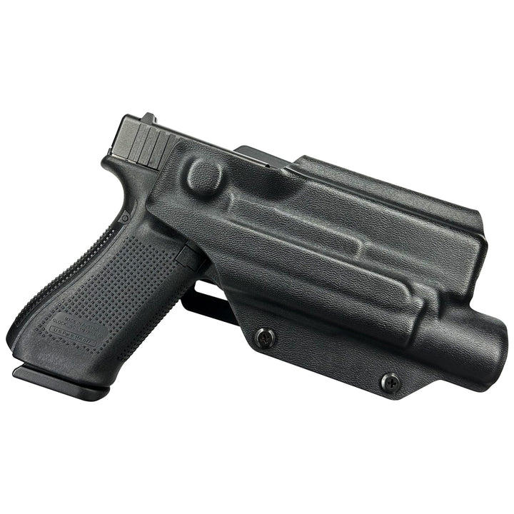 Fits Glock 17/19/19X/22/31/44/45 (Gen 1-6) + SureFire X300U-A  OWB Quick Detach Belt Loop Holster