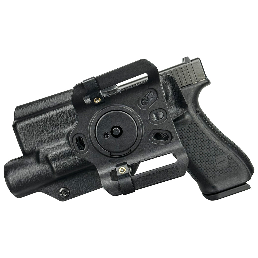 Glock 17 22 44 45 + SureFire X300U-A OWB Quick detach Belt Loop Holster Black 2