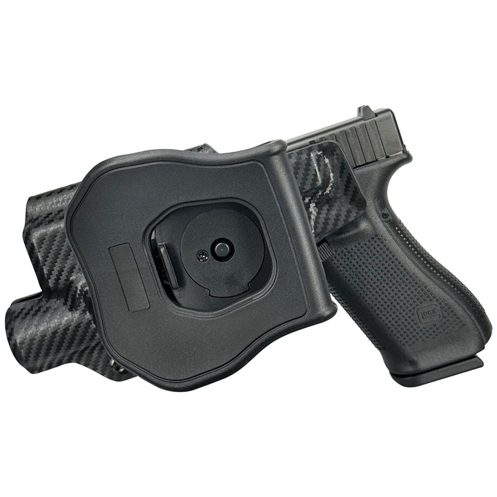 Glock (17 22 44 45) + X300U-A OWB Quick detach Paddle Holster CarbonFiber 2