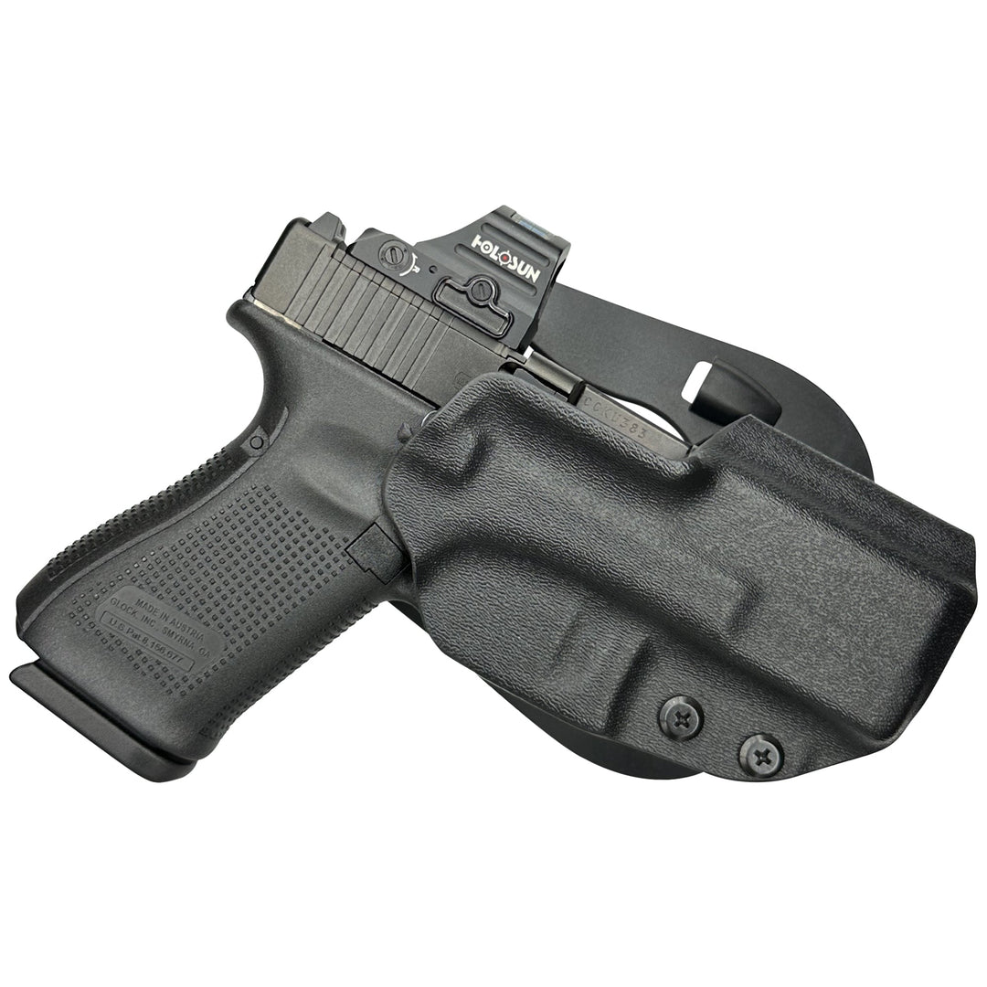 Glock 19/19X/23/32 OWB Paddle Holster Black 1