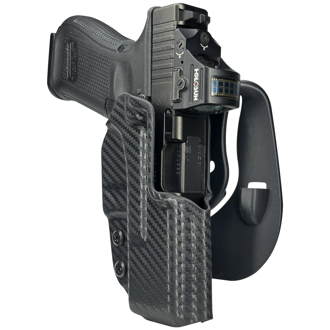 Glock 19/19X/23/32 OWB Paddle Holster Carbon Fiber 3