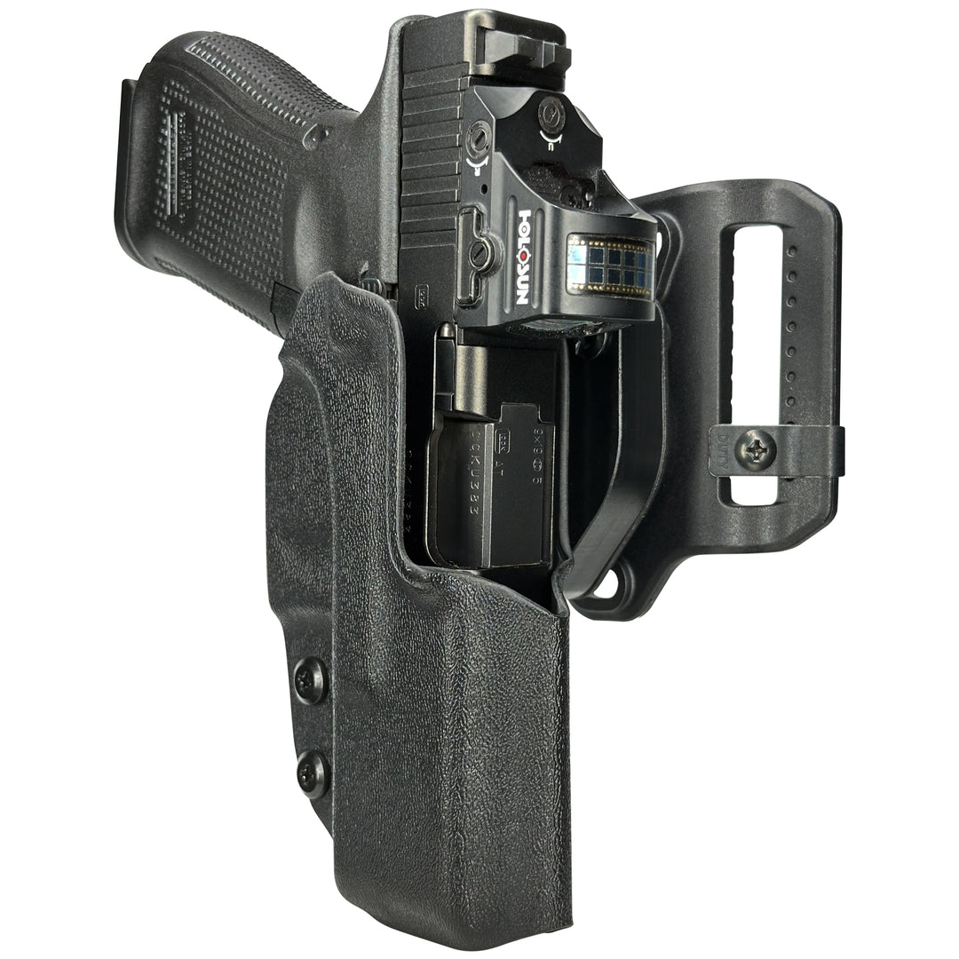 Glock 19 19X 23 32 OWB Quick detach Belt Loop Holster Black 3