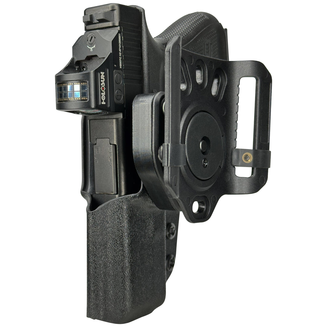 Glock 19 19X 23 32 OWB Quick detach Belt Loop Holster Black 4