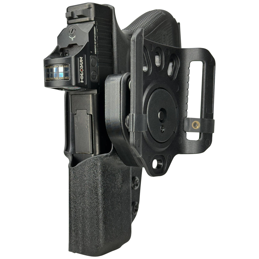 Glock 19 19X 23 32 OWB Quick detach Belt Loop Holster Black 4