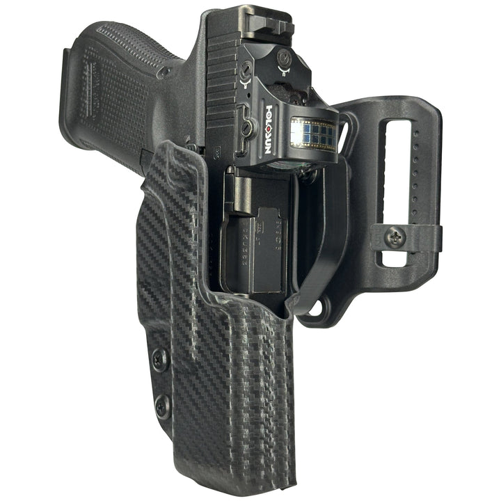 Glock 19 19X 23 32 OWB Quick detach Belt Loop Holster Carbon Fiber 3