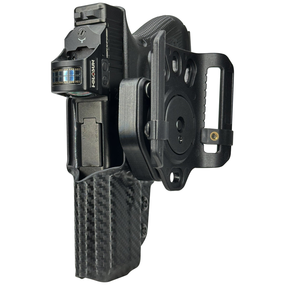 Glock 19 19X 23 32 OWB Quick detach Belt Loop Holster Carbon Fiber 4