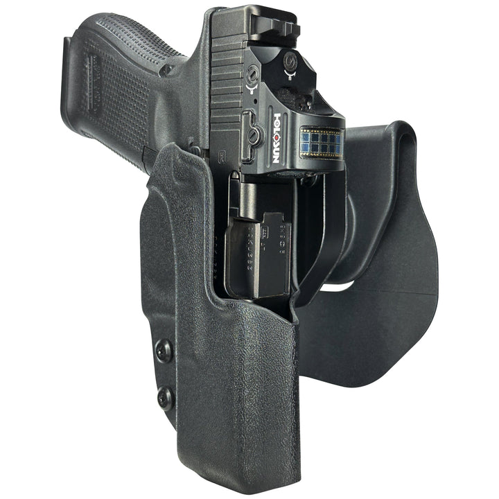 Glock 19 19X 23 32 OWB Quick detach Paddle Holster Black 3