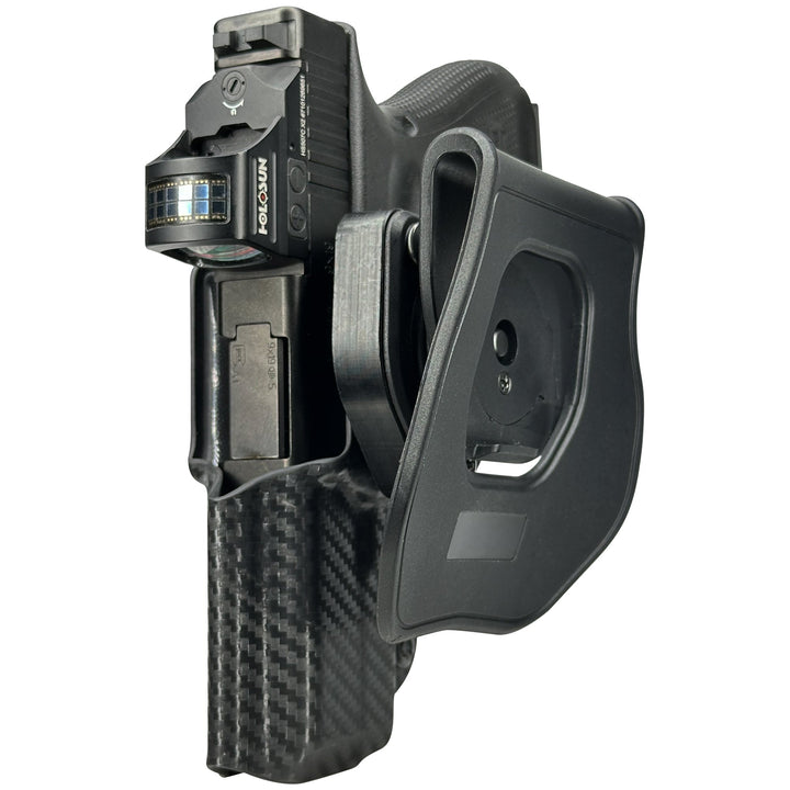 Glock 19 19X 23 32 OWB Quick detach Paddle Holster Carbon Fiber 4